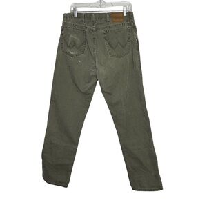 Y2K Thrashed Wrangler Rugged Wear Olive Pants